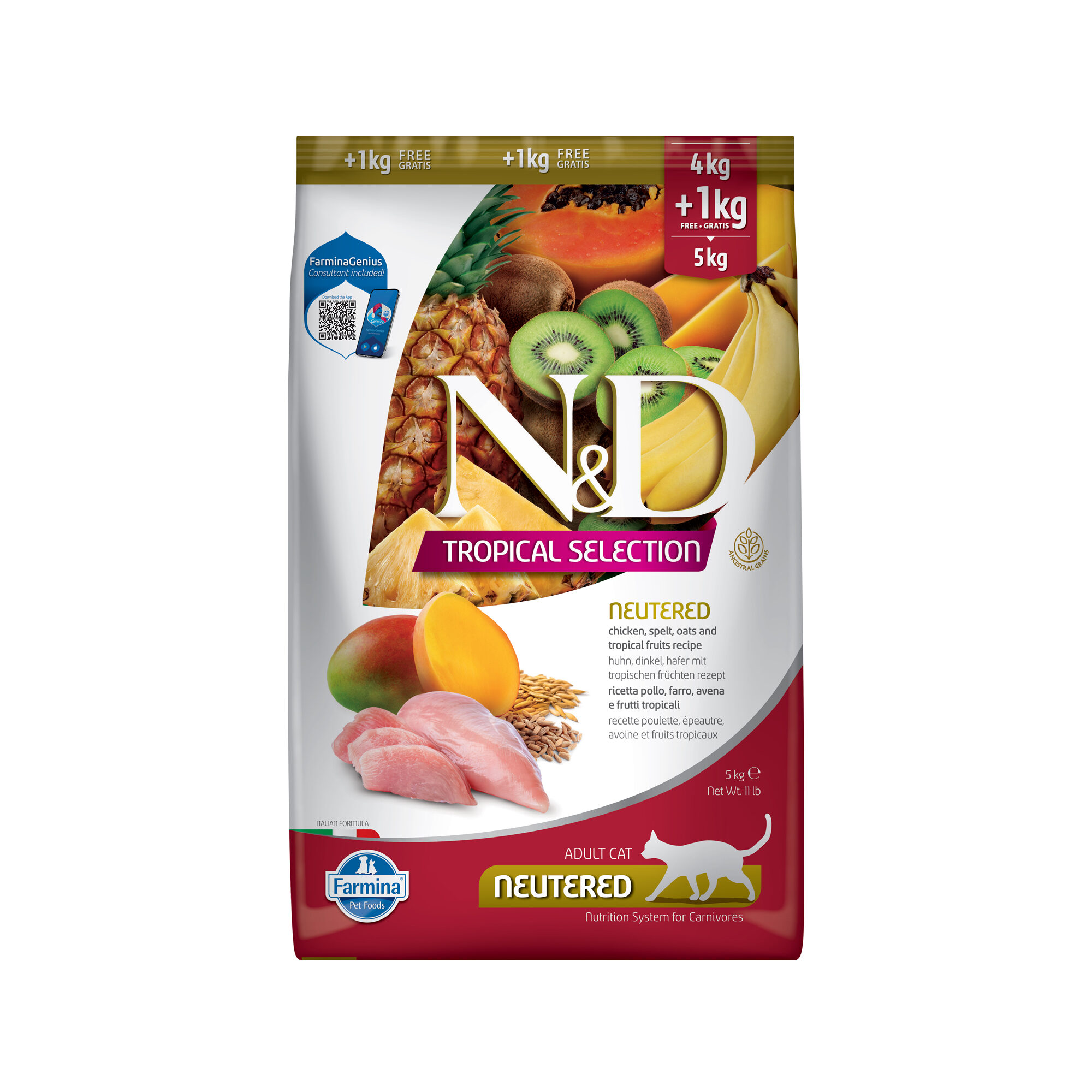 Farmina N&D Tropical Neutered Cat - Kip