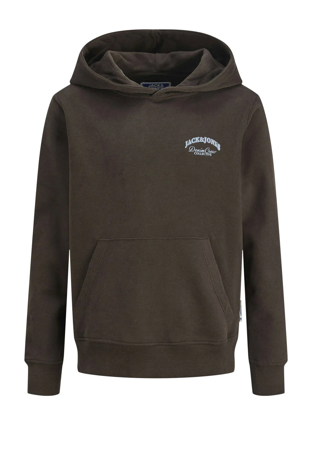 JACK & JONES JUNIOR hoodie donkerbruin