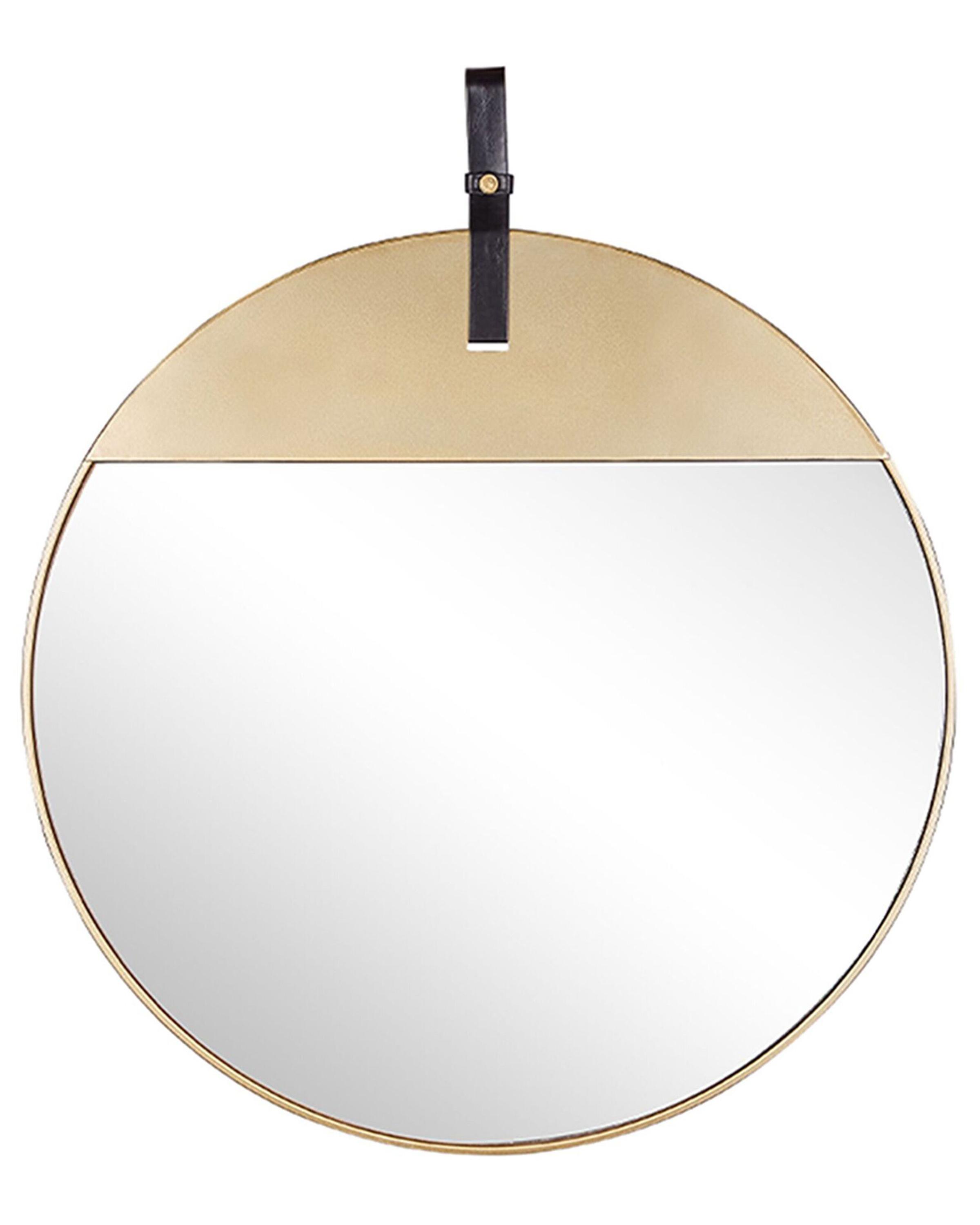 Wandspiegel GURS 60 cm 60 cm Metaal Goud