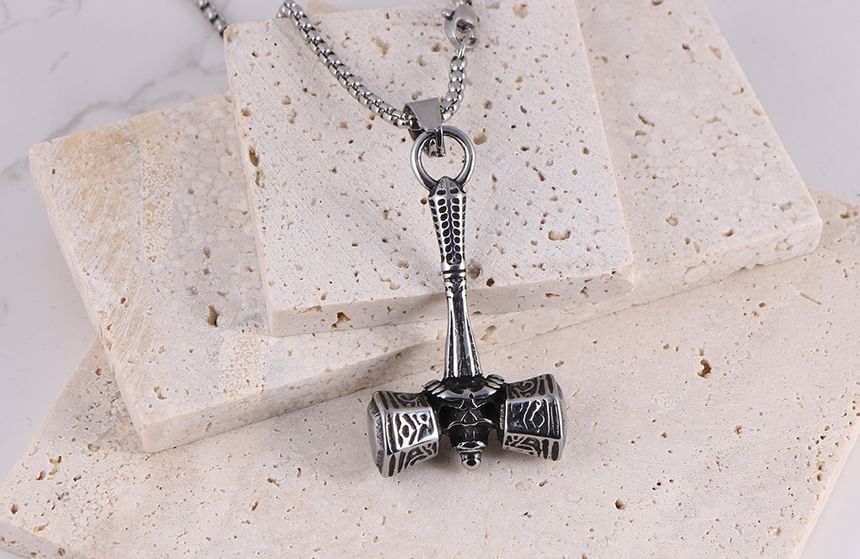Prushia - Mjolnir hamerhanger / ketting / set van roestvrij staal