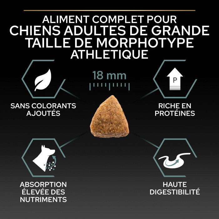 PRO PLAN Sensitive Digestion Large Athletic Adult à la Agneau - Croquettes pour chien