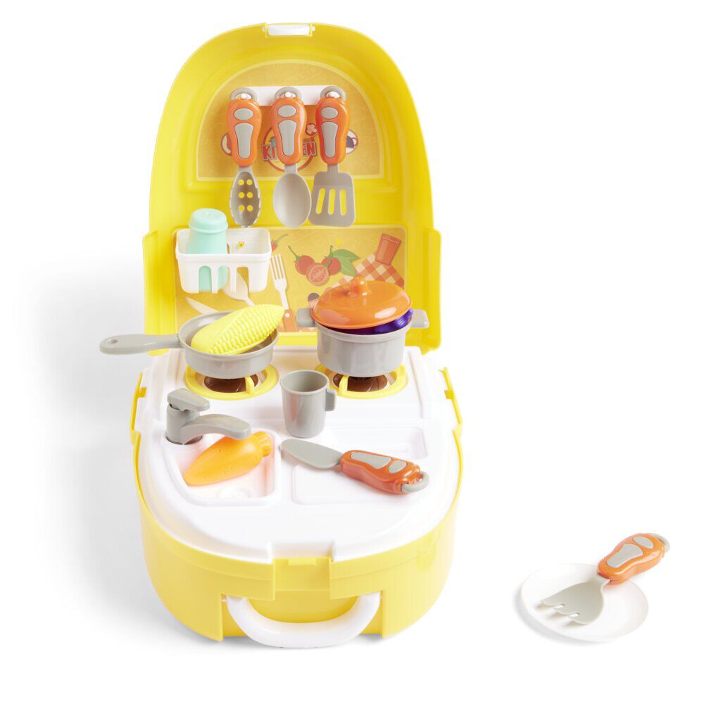 Sac à dos jouet enfant cuisinier 23 pièces