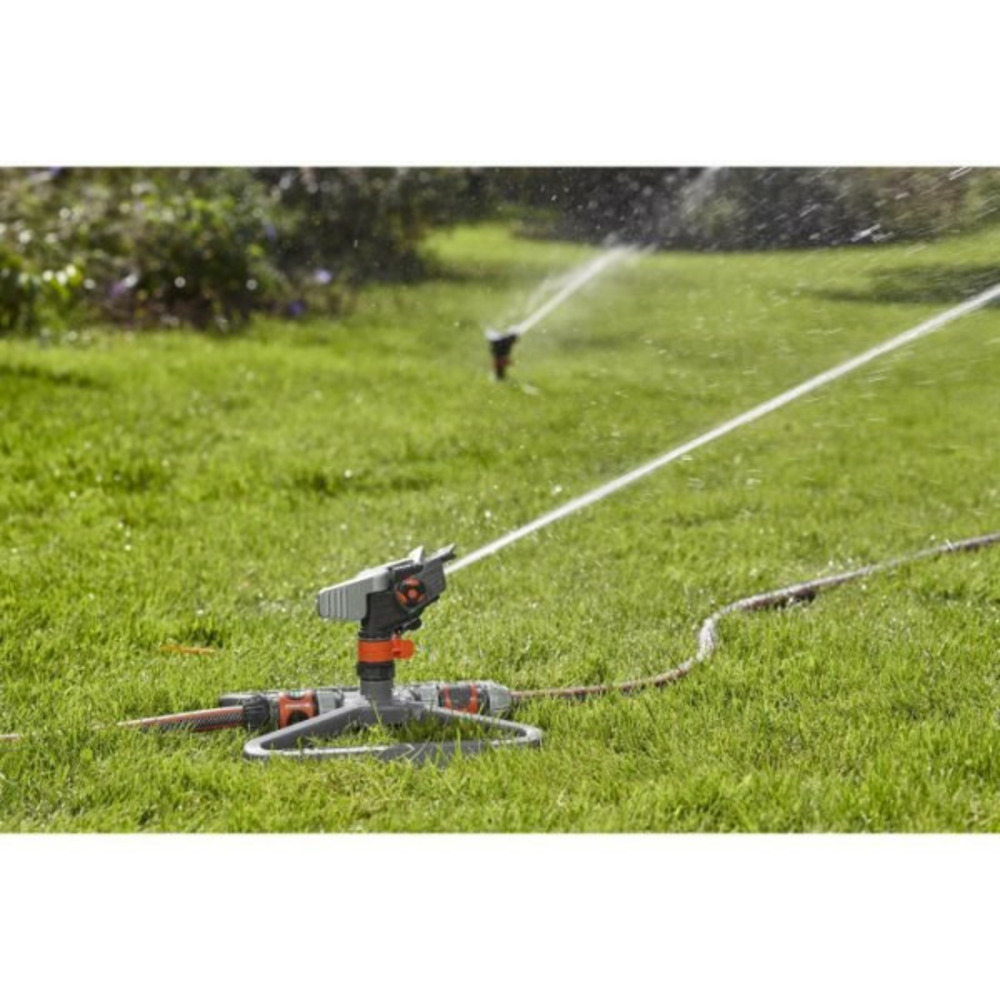Arroseur -canon traîneau premium – portée réglable 12.5m max – superficie max 490m² – pour jardin xl garantie 5
