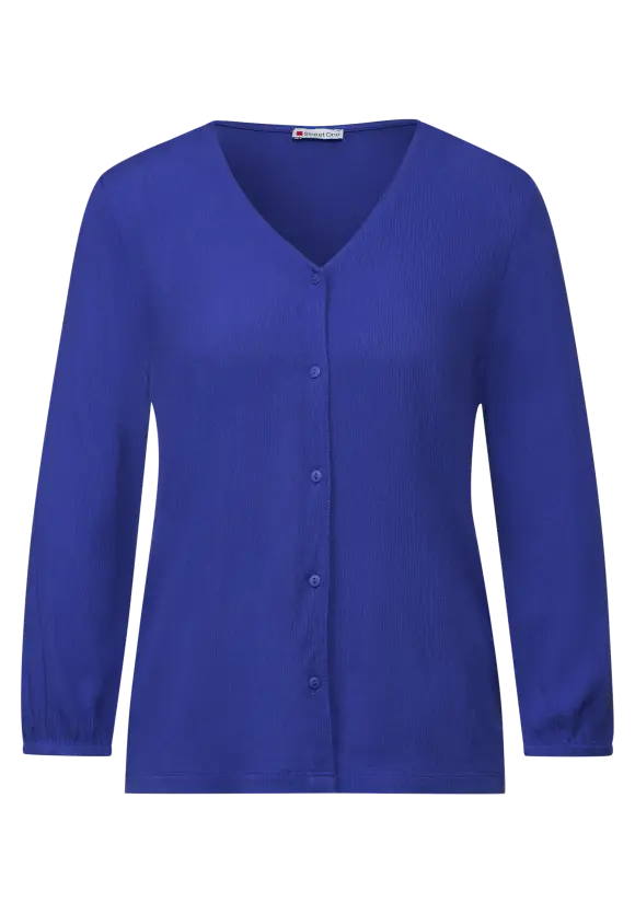 Materialmix Shirt - intense royal blue
