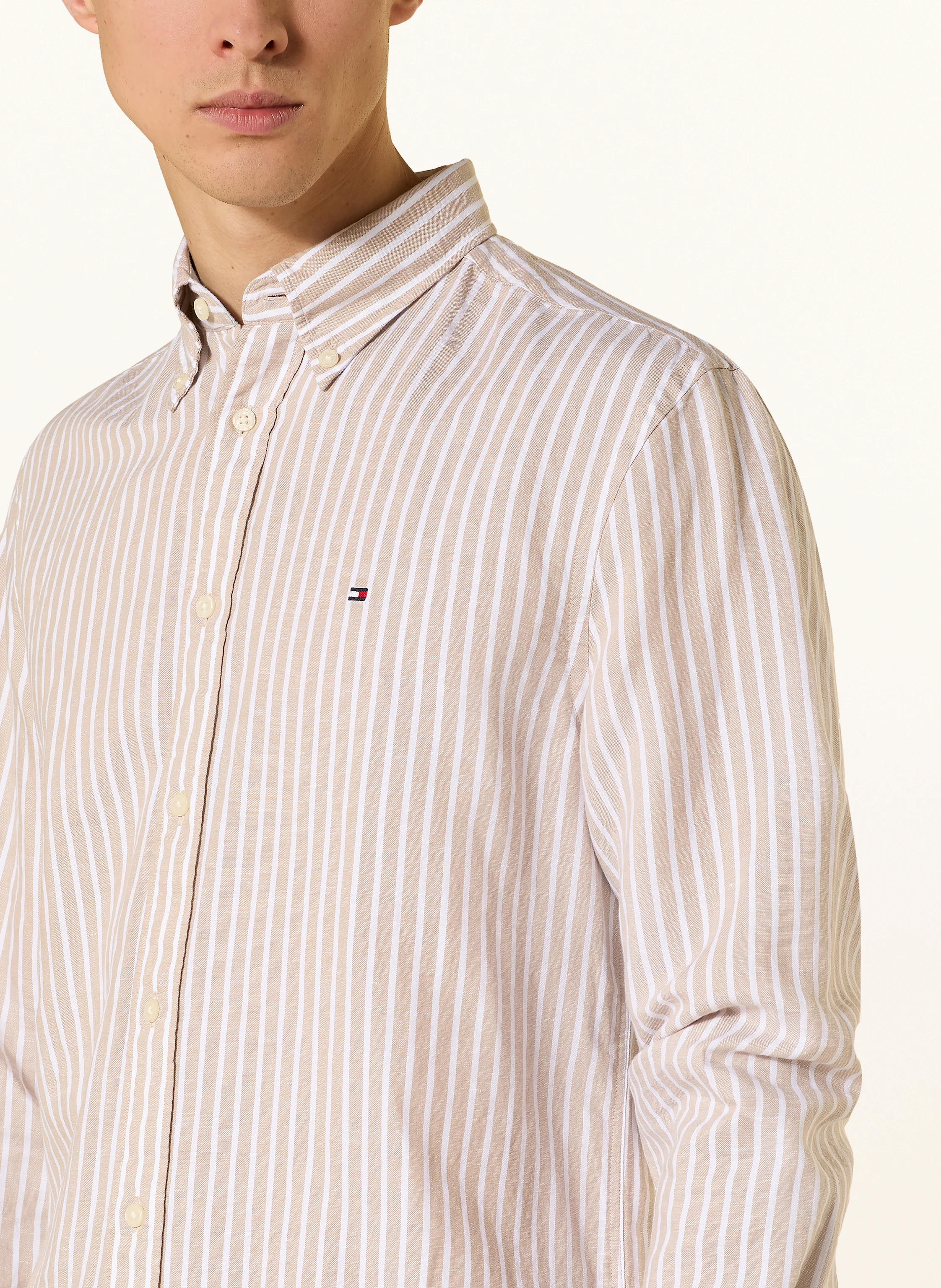 TOMMY HILFIGER Hemd Comfort Fit mit Leinen