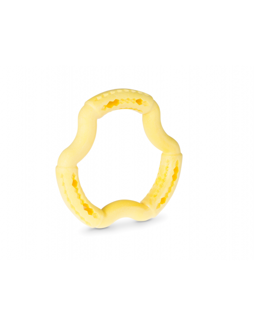 Vadigran Tpr Ring Yellow Vanilla Geel - Hondenspeelgoed