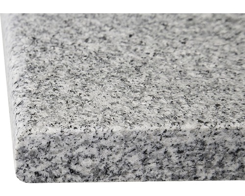 FLAIRSTONE Zwembadrand IJsland wit grijs recht beide lange zijden afgerond 115 x 35 x 3 cm