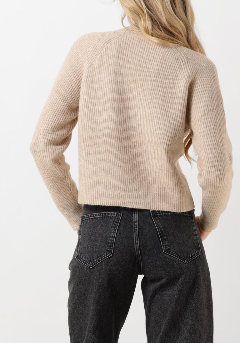 beige co'couture trui the row officer rib knit