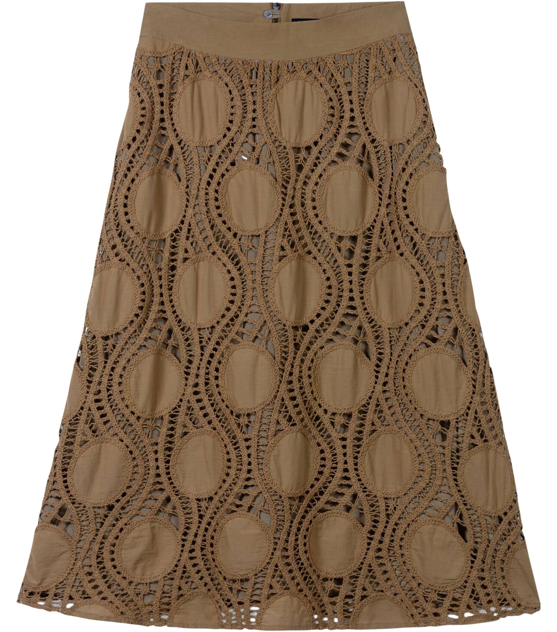 Luisa Cerano| Damen Rock mit Crochet-Optik