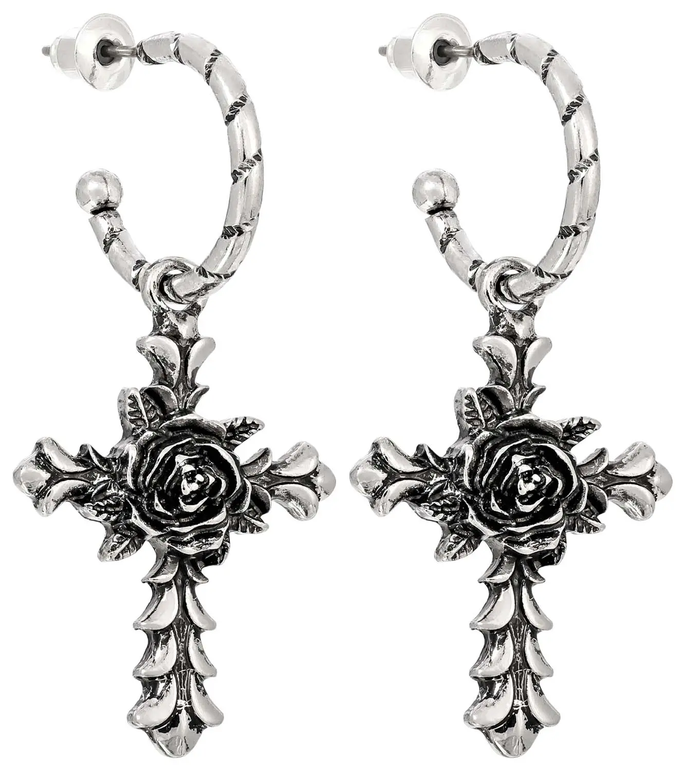 Creolen - Silver Cross