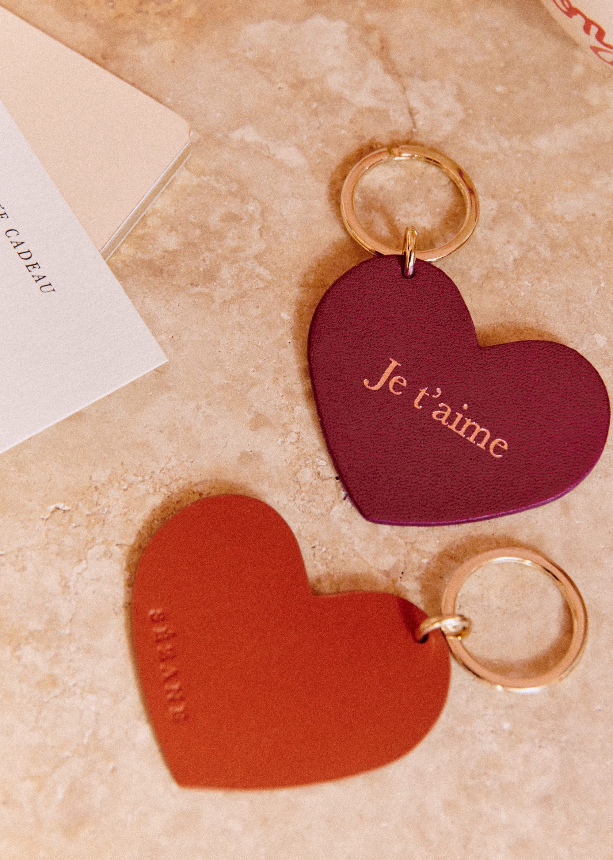 Porte-clé Coeur - Rouge  Je t'aime - SACS/NEW SACS Petite Maroquinerie 5906449