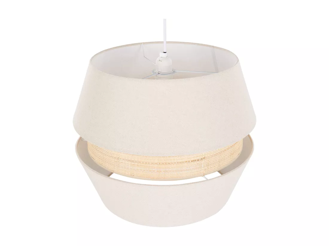 Lampe suspension ATOYAC Lin synthétique Beige