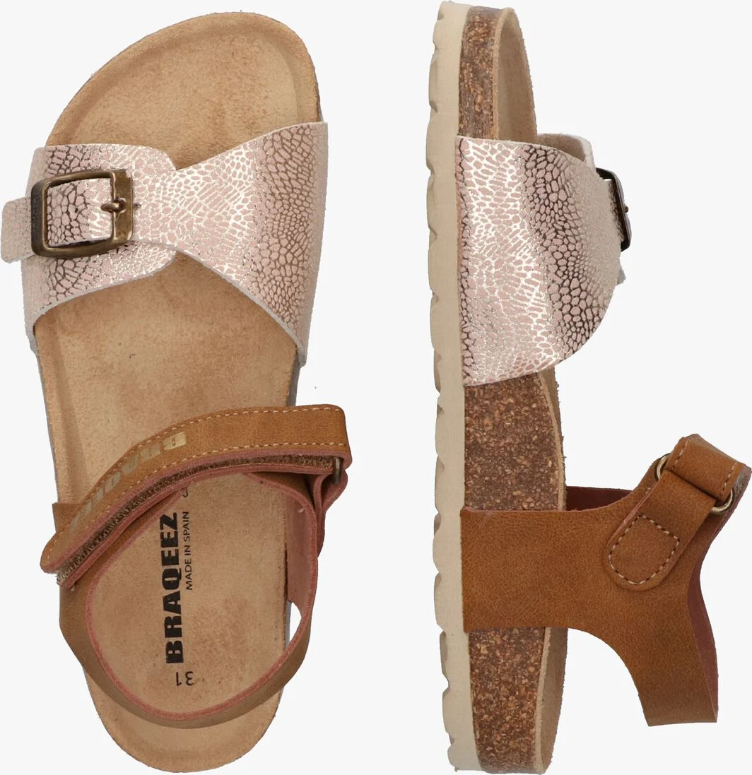 BRAQEEZ cognac braqeez sandalen sanne spain