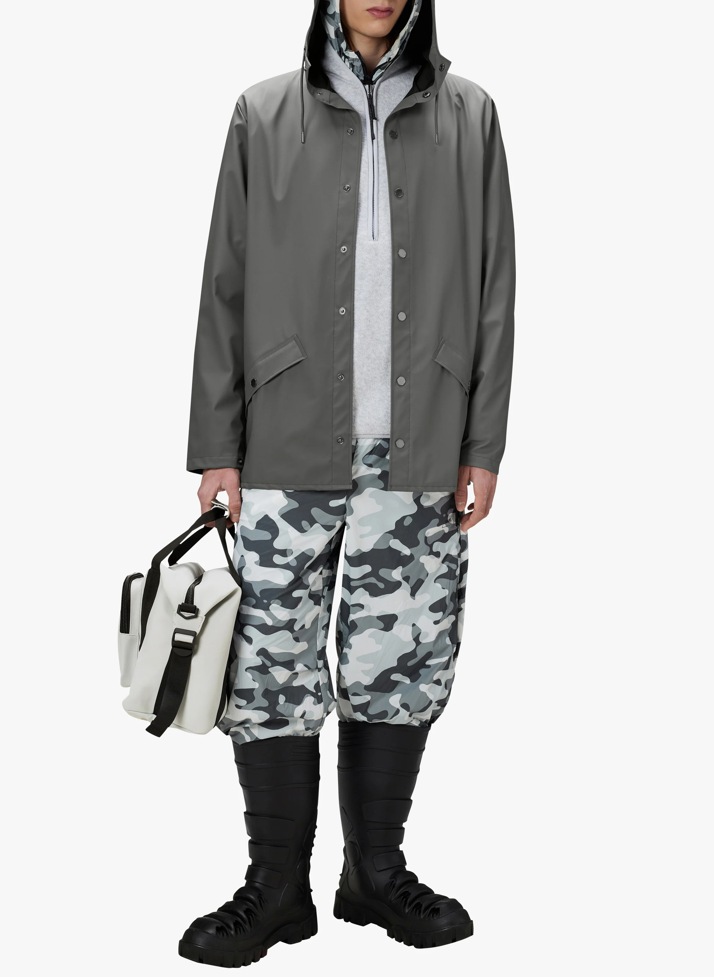 Coupe-vent imperméable à capuche | Multicolore