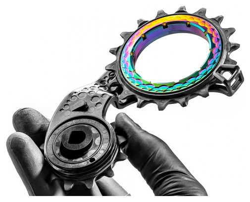 Chape de Dérailleur Hollowcage AbsoluteBlack pour Sram AXS eTap 12 V Rainbow