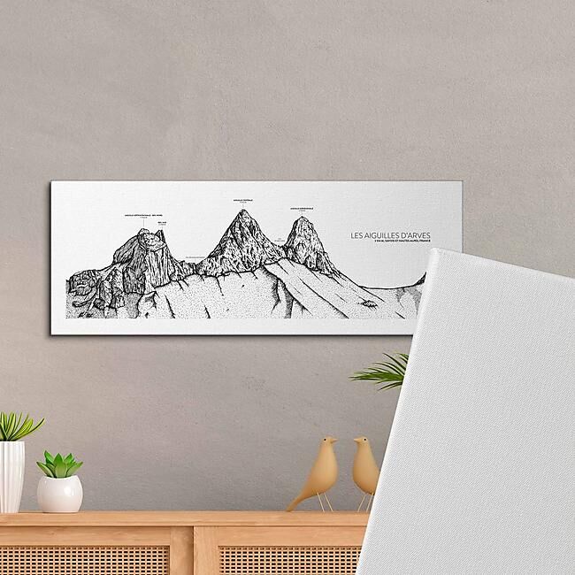 LES AIGUILLES D ARVES TOILE TENDUE