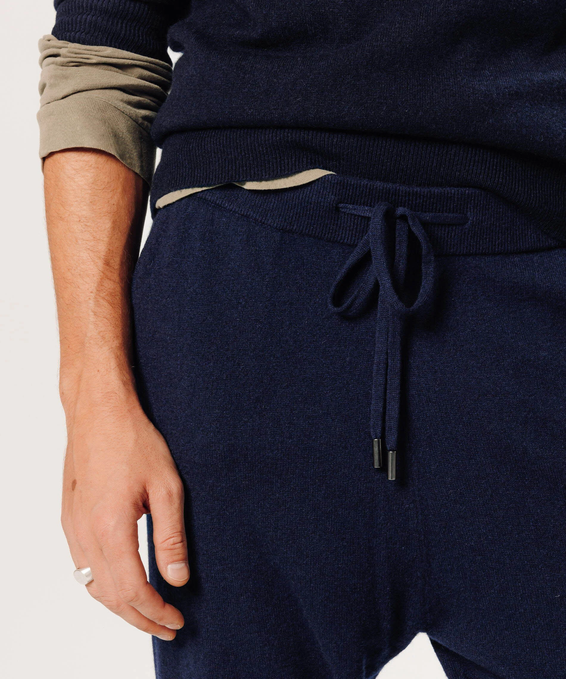 Pantalon jogging en cachemire | Bleu