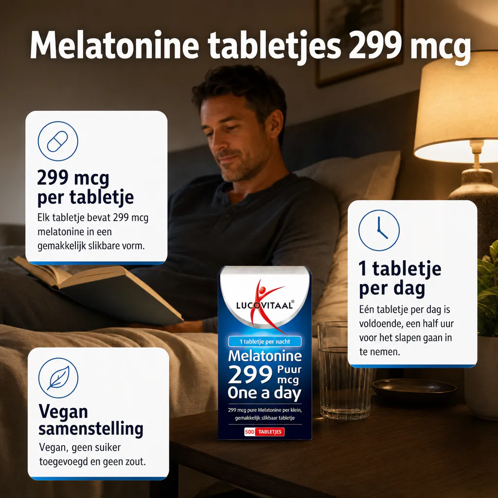 Melatonine tabletjes 299 mcg