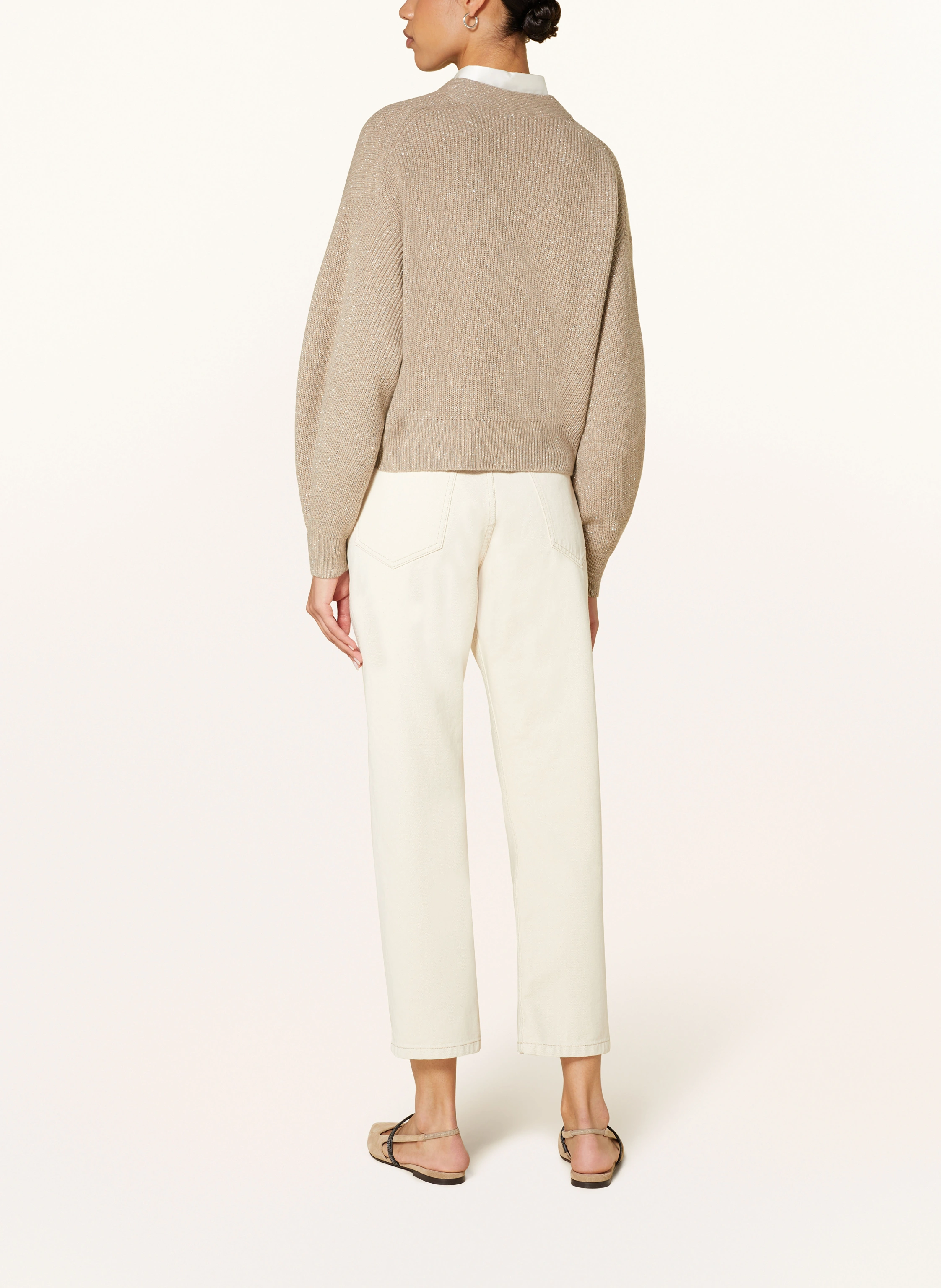 BRUNELLO CUCINELLI Strickjacke mit Cashmere und Pailletten