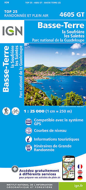 IGN - TOP25 4605GT BASSE TERRE 1 25 000