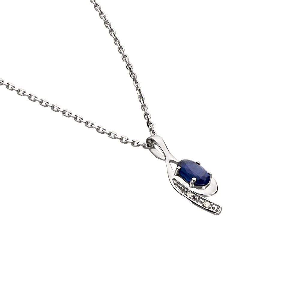 Collier Emotion Or Blanc Saphir Diamant