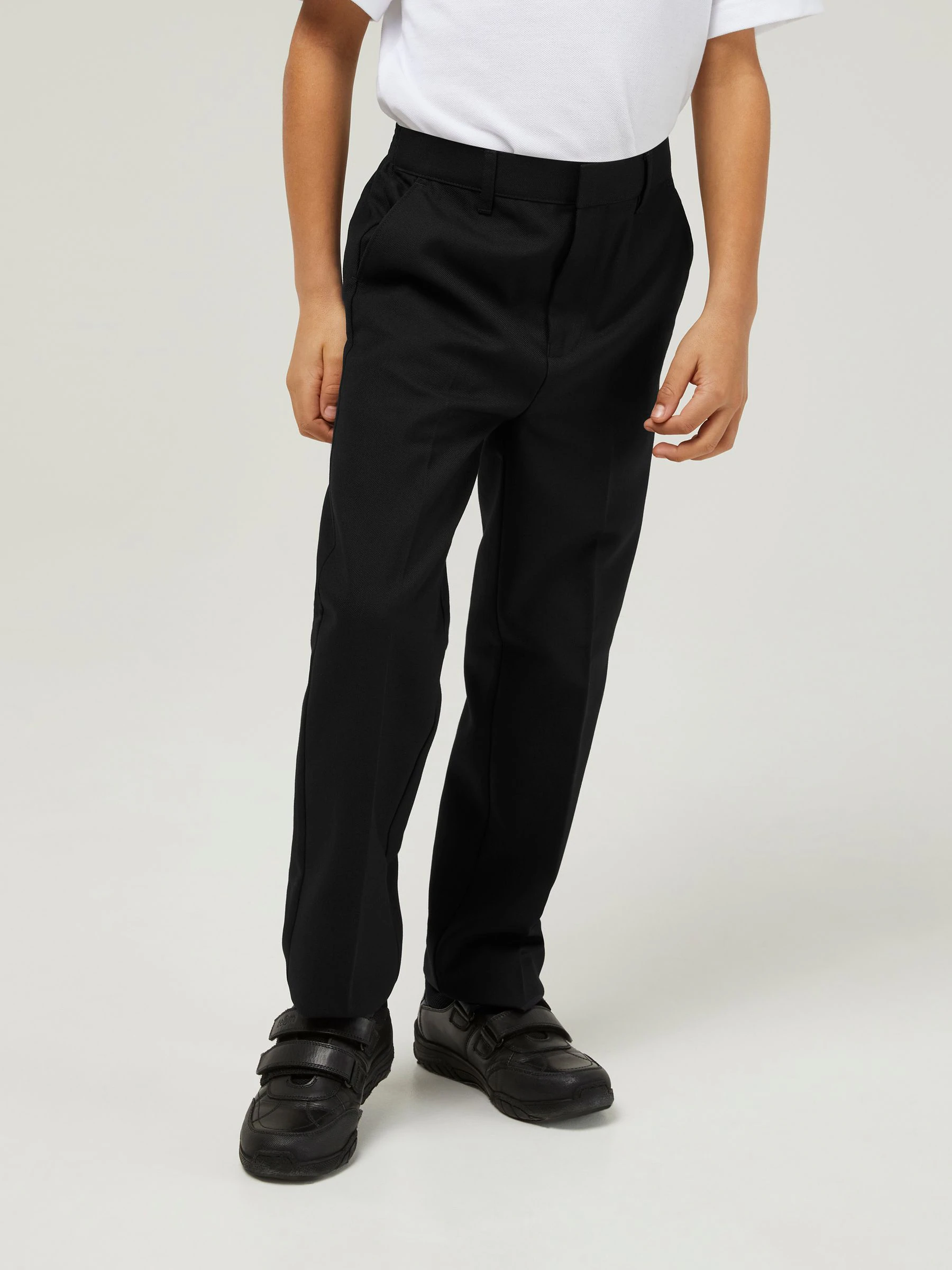Trutex Junior Boys Regular Fit Black School Trousers