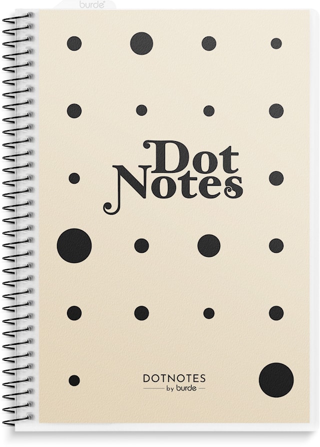 Notatbok A5 DotNotes, spiralbundet, Burde