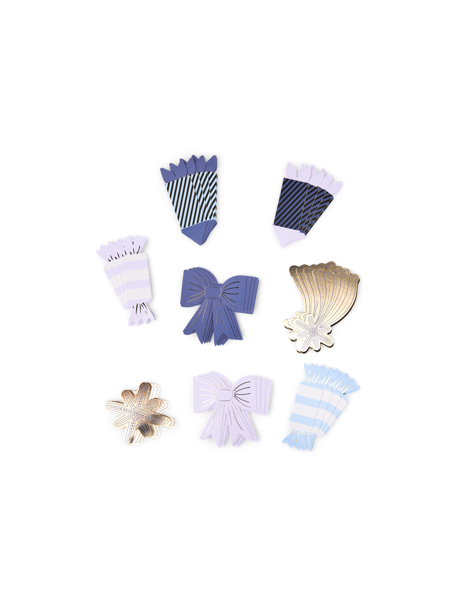 Borddekorationer | Papir. Assorterede motiver. | Lilac