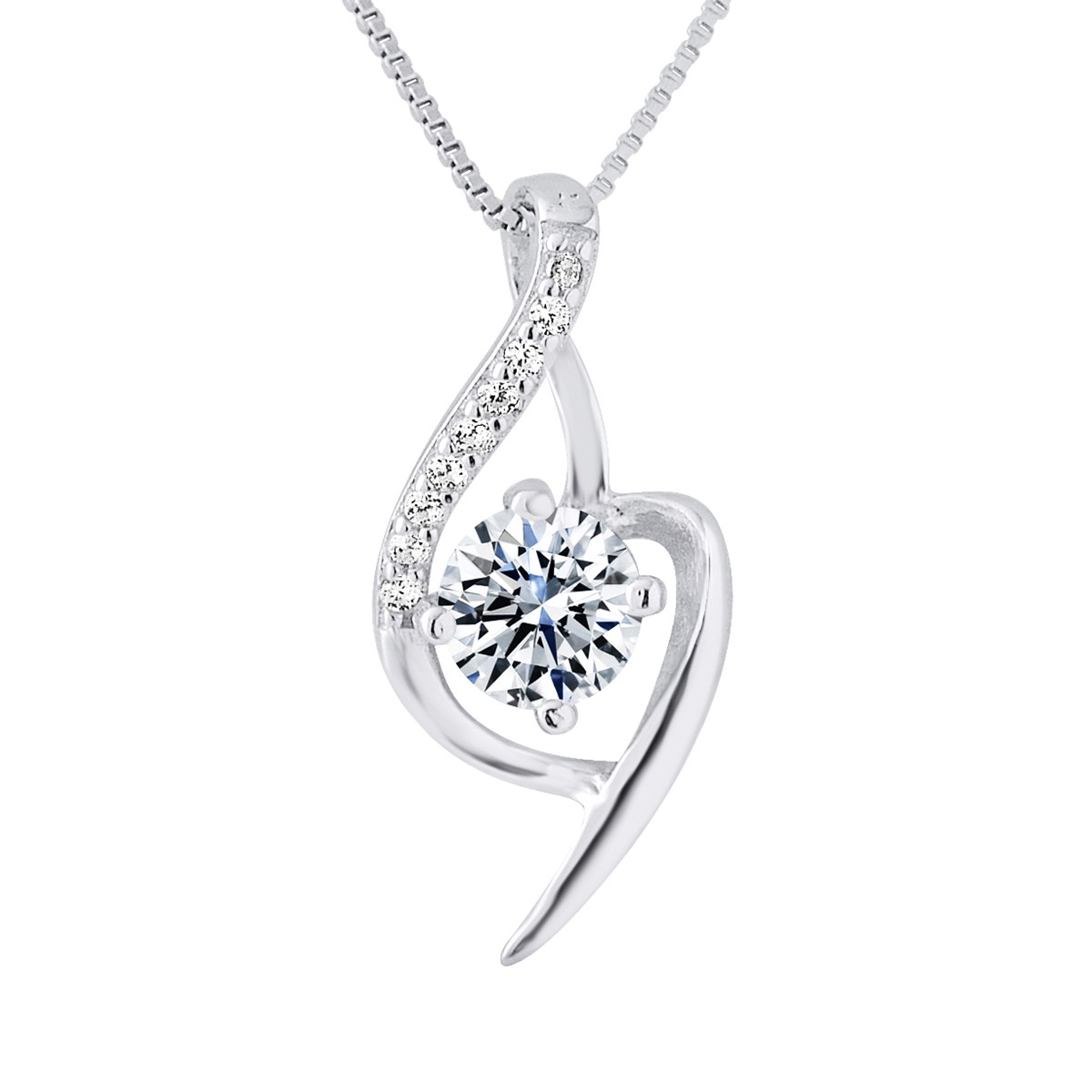 Pendentif FANTAISIE - Oxyde de zirconium - Argent 925