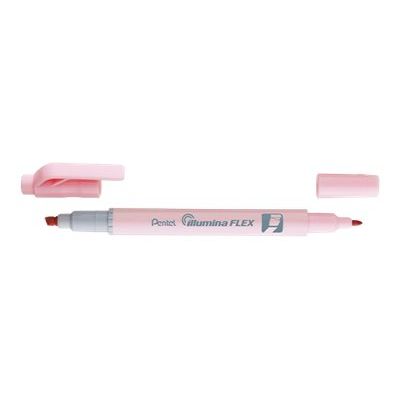 Pentel Illumina FLEX - Surligneur double pointe - rose pastel