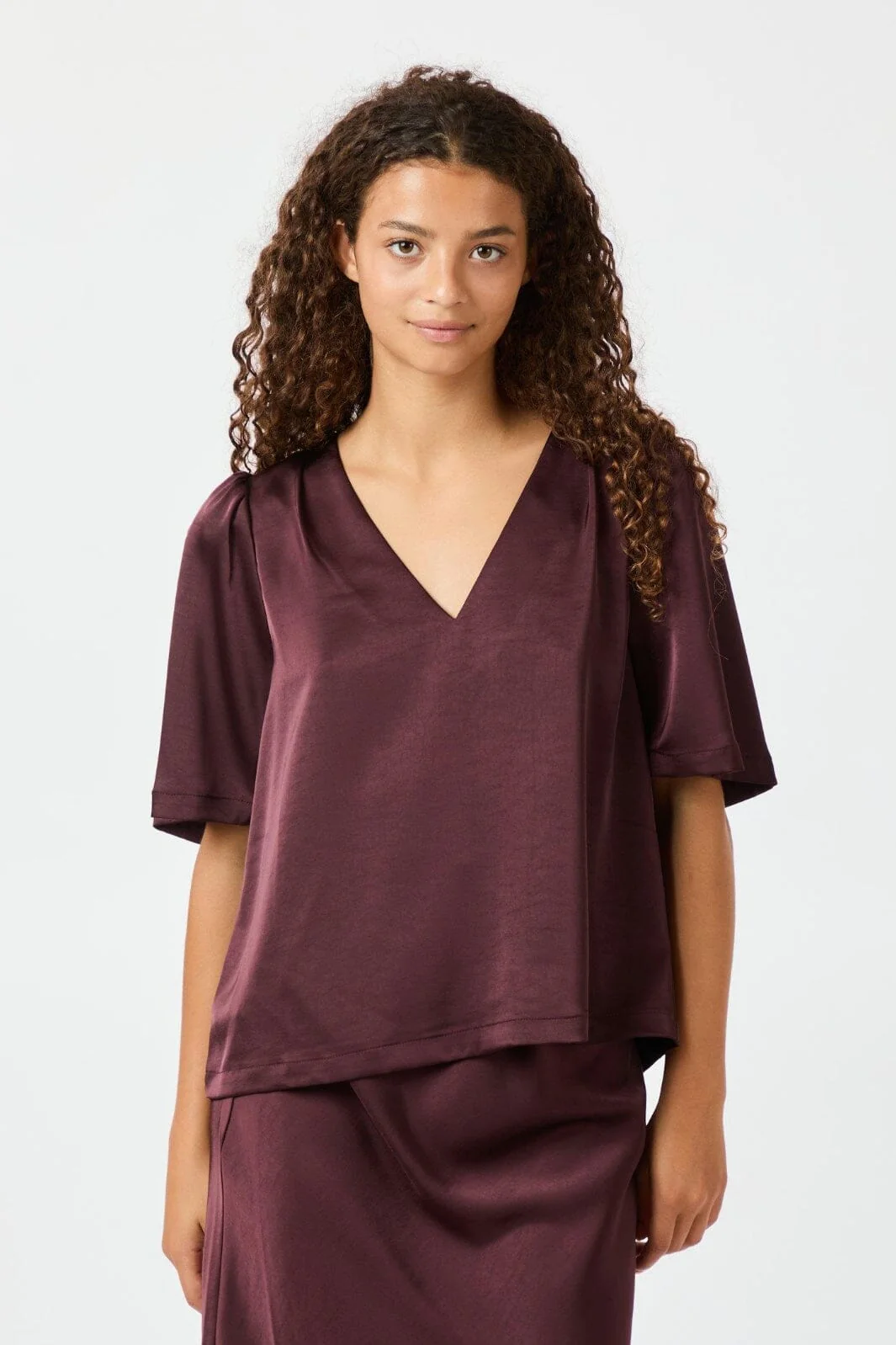 Neo Noir Largo Heavy Sateen Blouse 160108