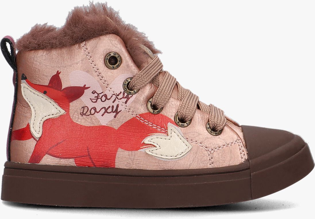 SHOESME roze shoesme hoge sneaker sh23w020