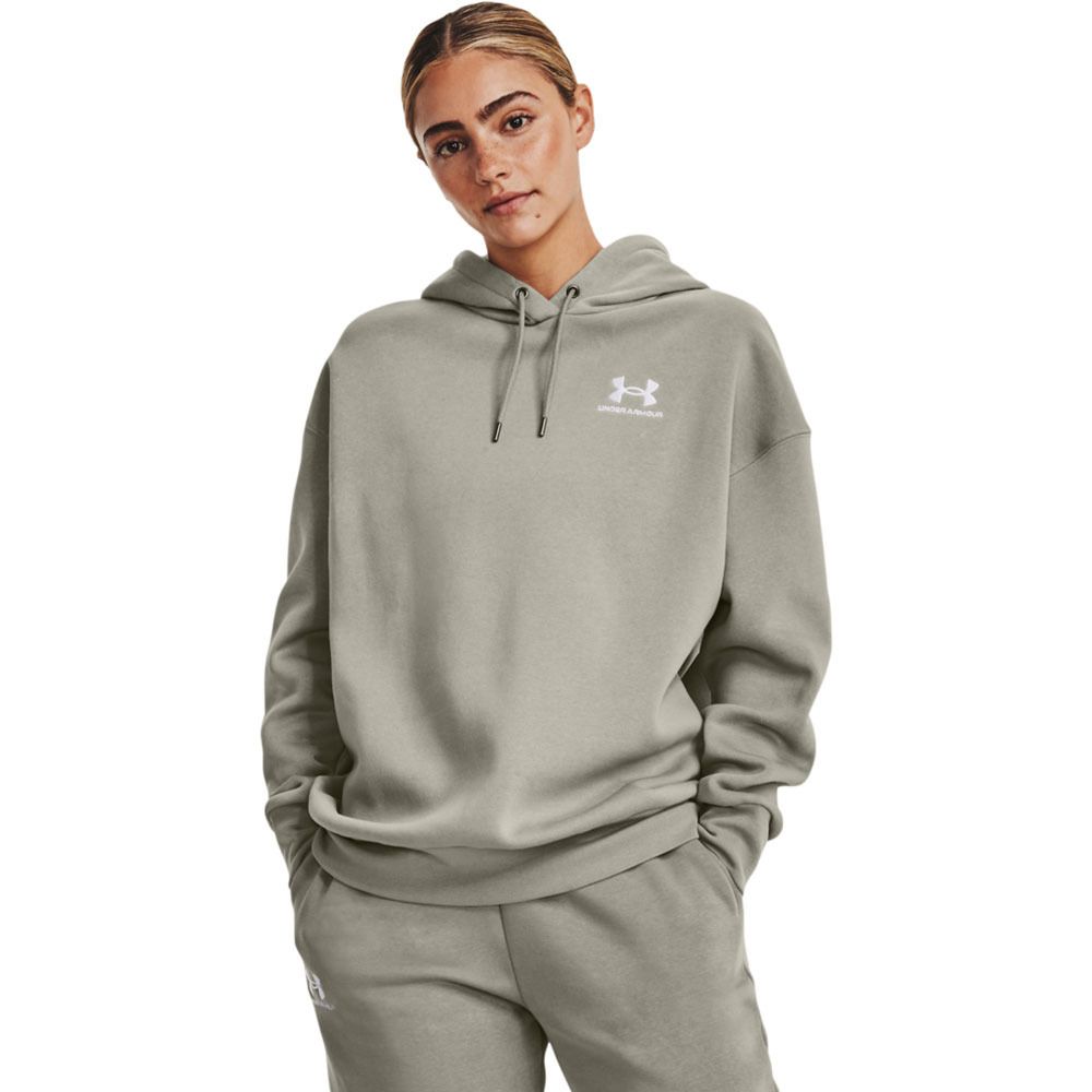 Under Armour ESSENTIAL FLC OS - Sweat Femme vert