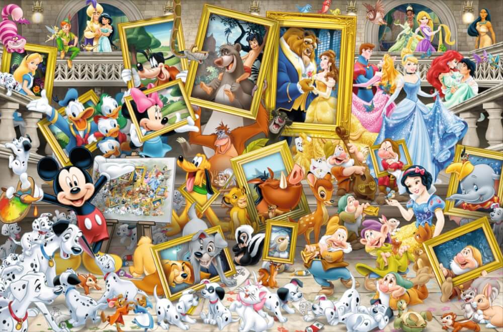 Ravensburger Puzzle 17432 - Mickey als Künstler - 5000 Teile Disney Puzzle für Erwachsene und Kinder ab 14 Jahren