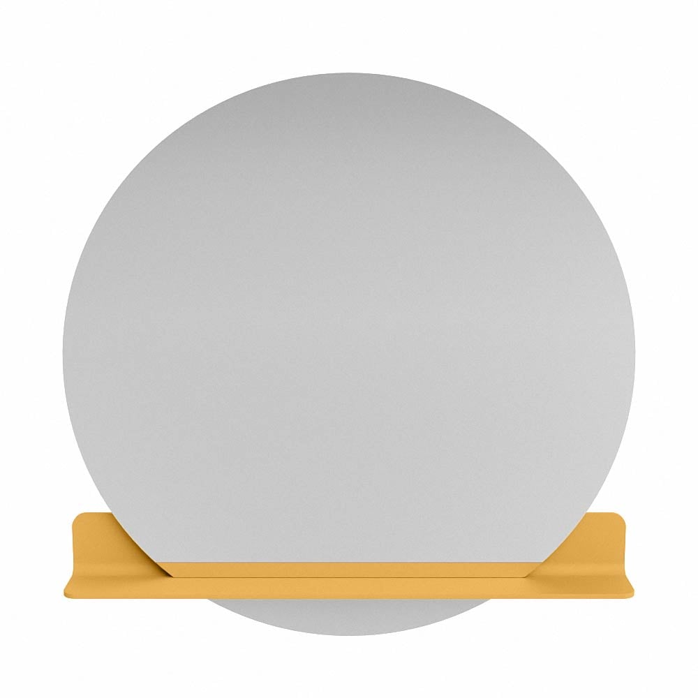 Mondiaz Spot spiegel rond Ø100cm met planchet ocher