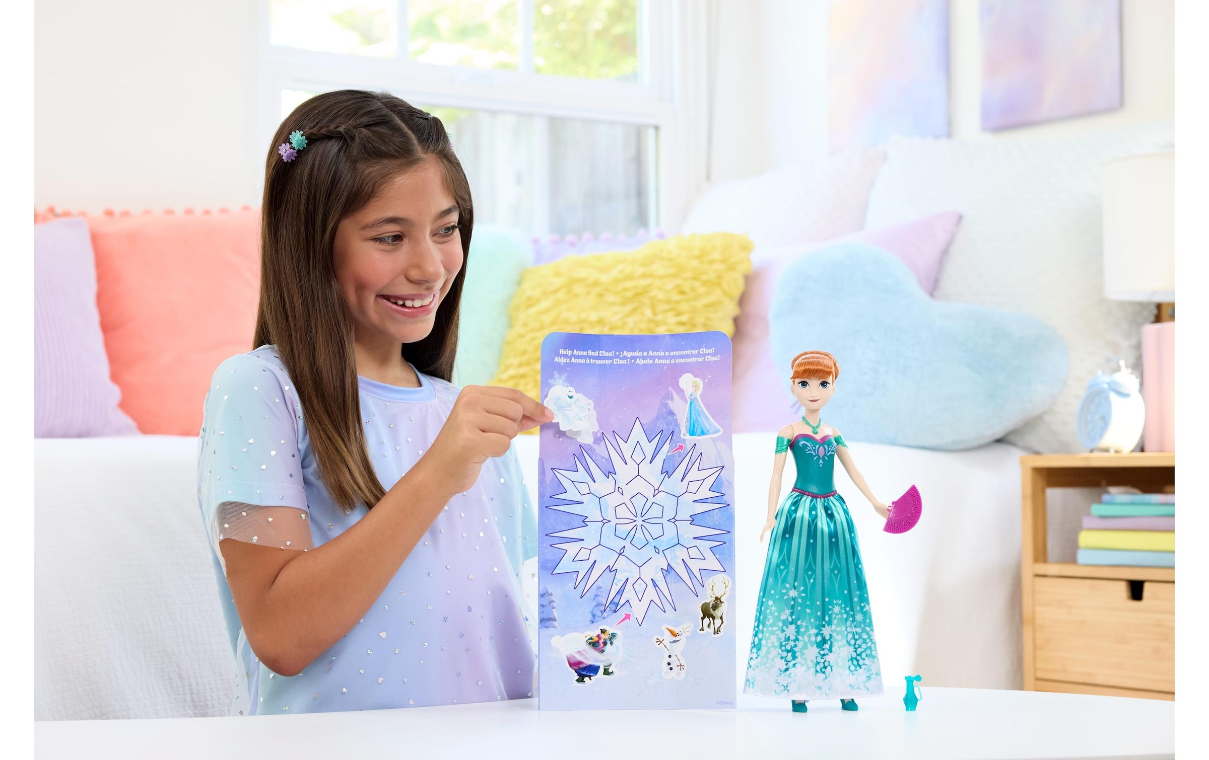 Disney Frozen Anziehpuppe »Frozen Eiskönigin Spin & Reveal Anna«