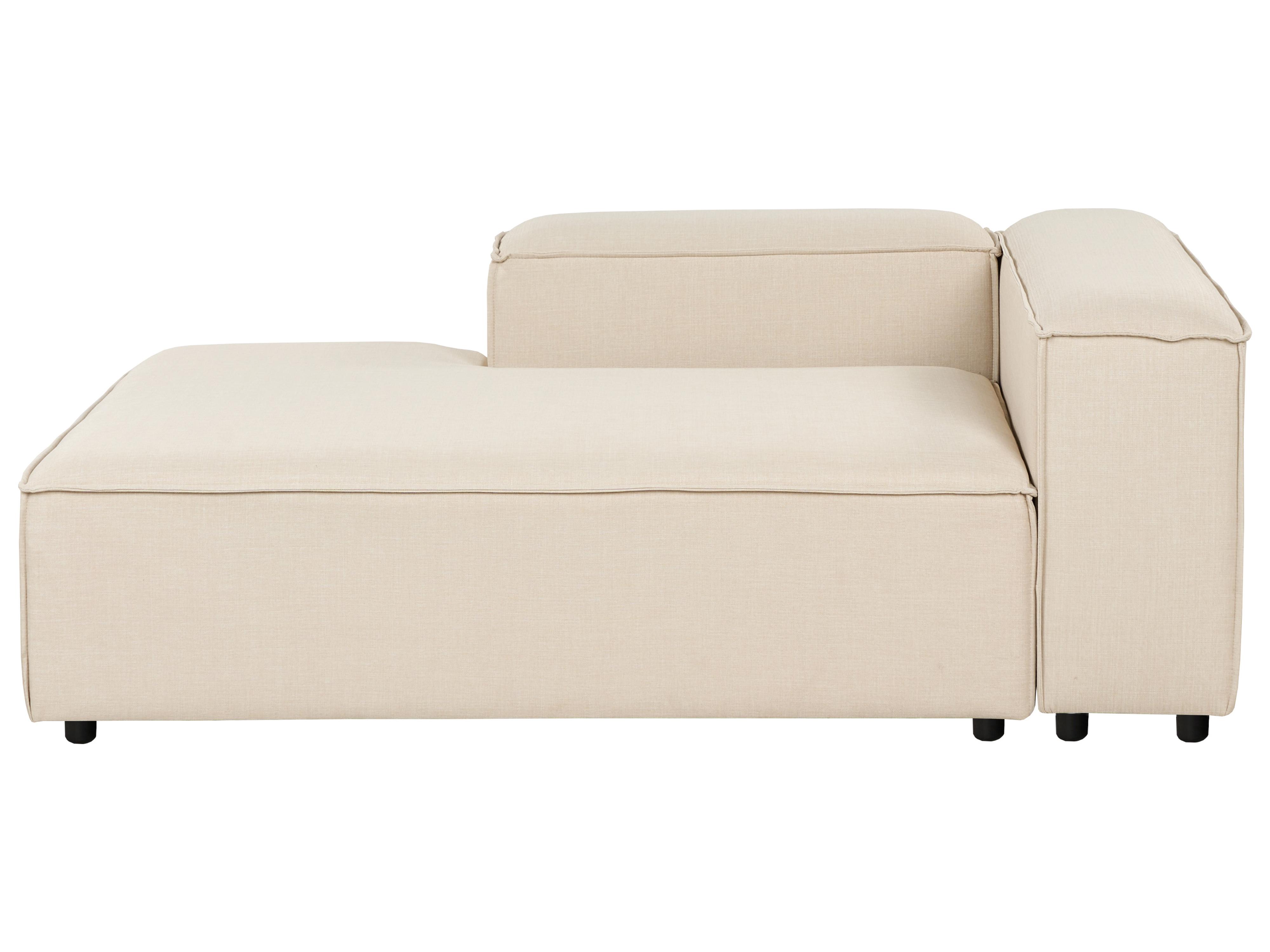Rechtszijdige chaise longue ARDAL Stof Beige