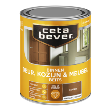 CetaBever Deur, Kozijn & Meubelbeits zijdeglans transparant kersen 750 ml