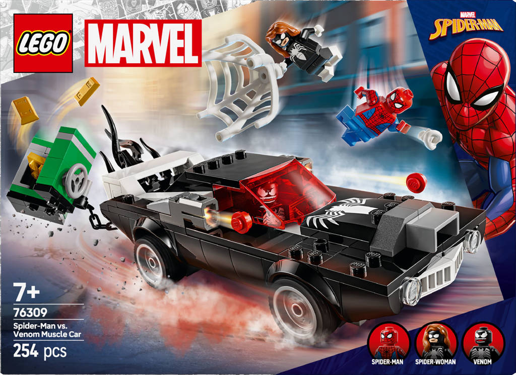 Marvel Spider-Man vs. Venoms klassieke auto 76309