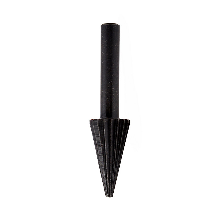 Râpe Universal pour acier support perceuse forme cône
