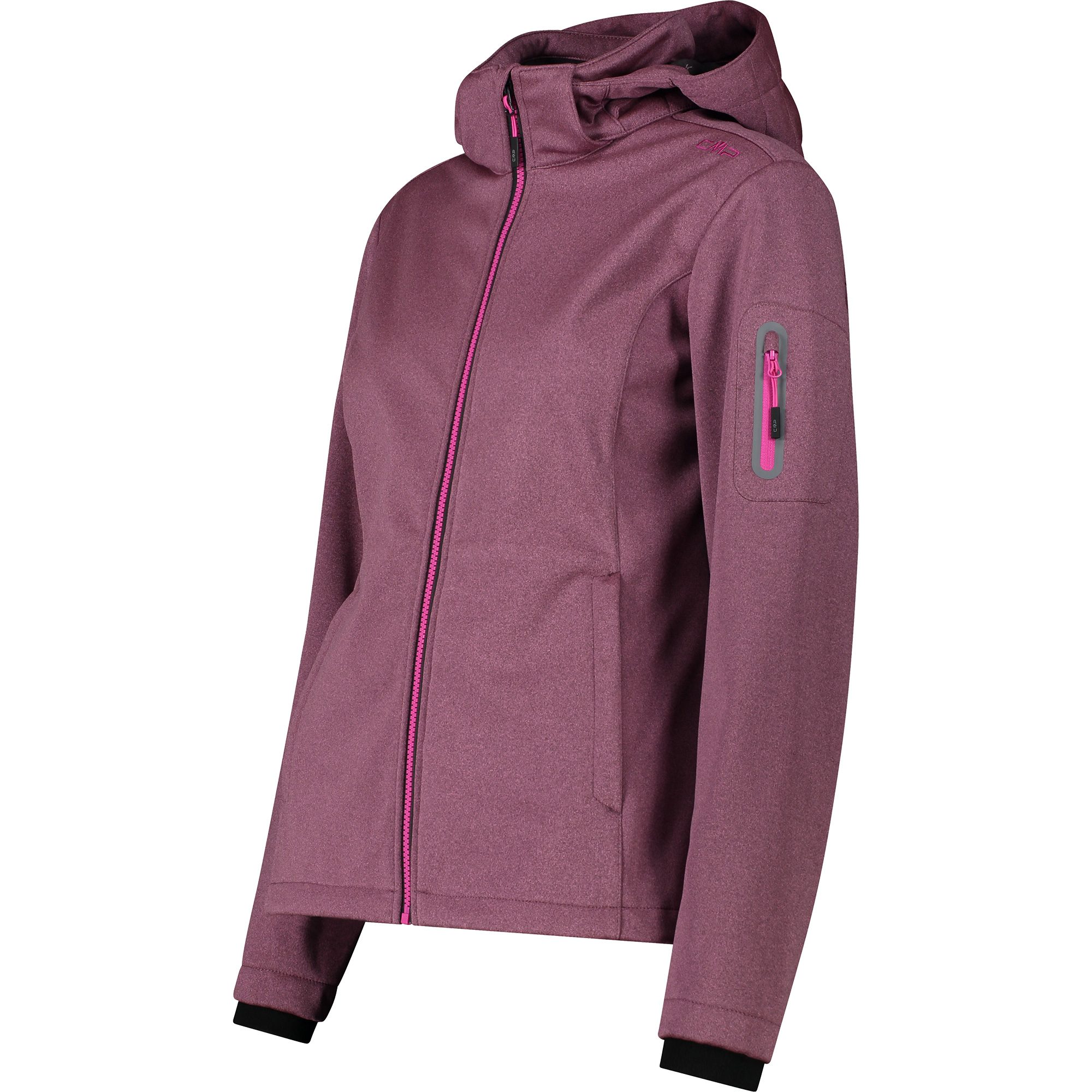 CMP Zip Hood Softshelljacke Damen bubblegum melange