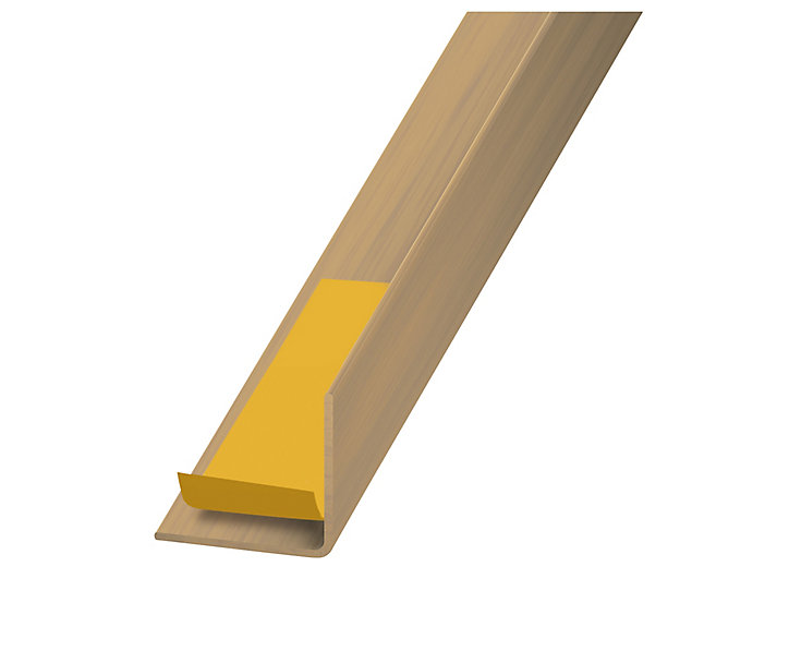 Cornière PVC chêne auto-adhésive 20 x 20 mm, 1.30 m