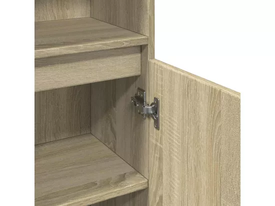 Armoire salle de bain chêne sonoma 30x30x190 cm