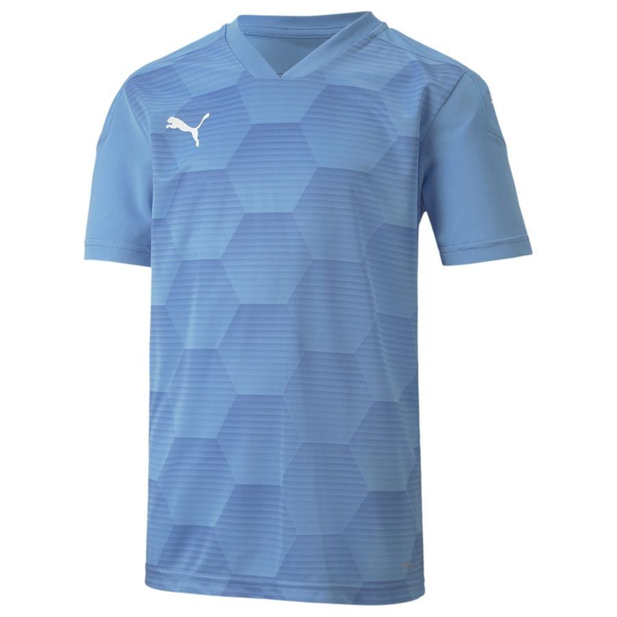 PUMA Maillot teamFINAL 21 Graphic - Bleu Clair Enfant