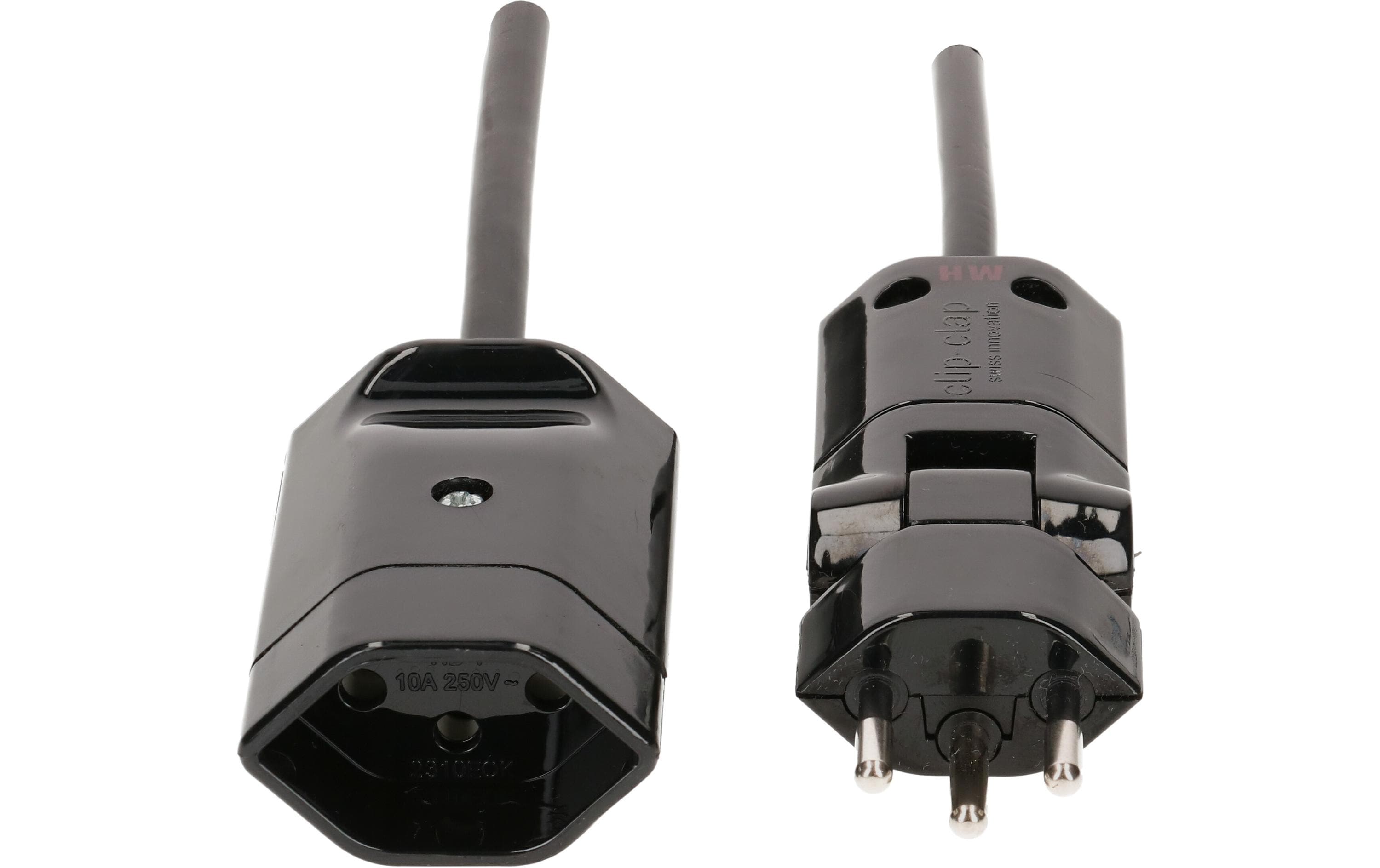 Verlängerungskabel 3 m T13-T12 geschirmtClip-Clap Netzkabel, geschirmt