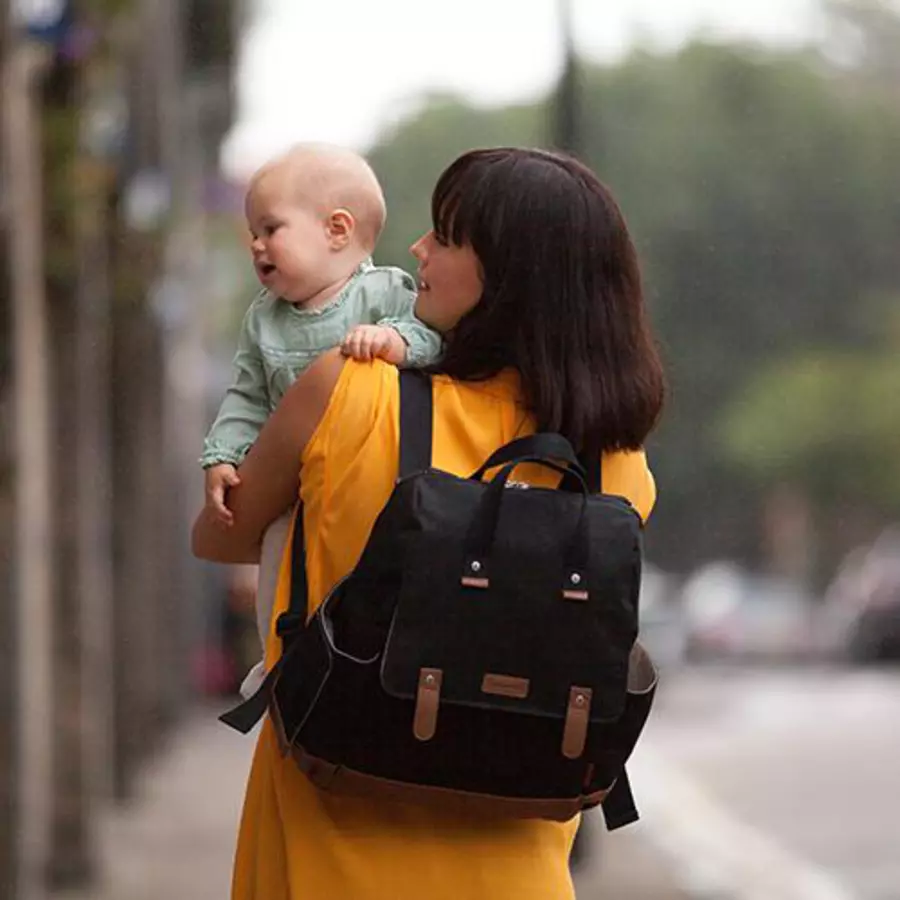 Babymel Wickelrucksack ECO Robyn Black