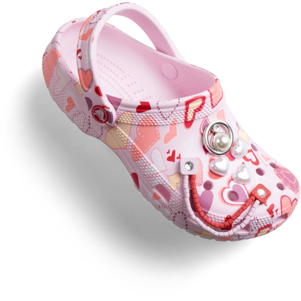 Køb Crocs Pink Milk/Hearts Classic VDay Clog K PkMk/Hts