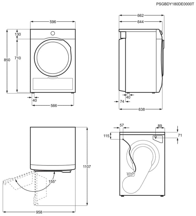Electrolux Serie 700 tørretumbler EW7H558E2 (8 kg)