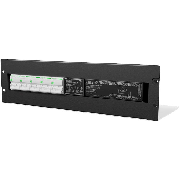 Caymon BDR03 19 inch DIN rail mounting unit voor 24 modules 3HE