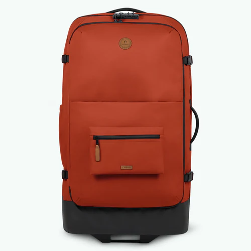 Valise souple 2 roues large Kaikoura orange
